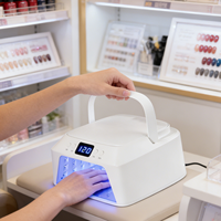 SNRQI Proveedores de Equipos para Uñas, Lámpara UV LED para Gel de Uñas, Modo Inteligente para el Cuidado de la Piel, Lámpara de Uñas Recargable con 4 Temporizadores, Lámpara UV para Uñas