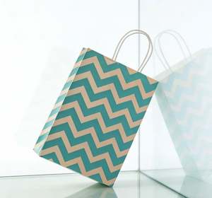 Colorful <b>Patterned</b> <b>Paper</b> Gift Bags Portable Grocery Shopping Bags Decorative Party Favor Bags for Gifts - Product Image 5