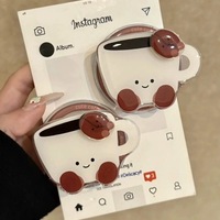 Support de téléphone magnétique rotatif en gros, style dessin animé, rétractable, universel, pour bureau, ornement de style Ins pour filles