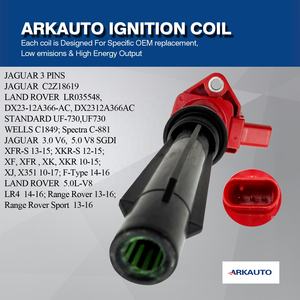 Bobina de Encendido de Alto Rendimiento ARKAUTO LR035548 UF730 para JAGUAR XF <span class=keywords><strong>LAND</strong></span> <span class=keywords><strong>ROVER</strong></span> <span class=keywords><strong>ROVER</strong></span> RANGE <span class=keywords><strong>DEFENDER</strong></span> DISCOVERY 3.0T 5.0T 306PS 508PS - Product Image 4