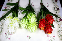 Bunga Sutra Lili Jahe Buatan Grosir, Tangkai Bunga Sutra, Buket Bunga untuk Dekorasi Pernikahan, Festival, Hotel, dan Rumah