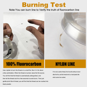 NOUVEAU OEM Équipement de pêche au fluorocarbone de <span class=keywords><strong>100</strong></span> mètres <span class=keywords><strong>Fil</strong></span> volant en fibre de carbone Accessoires de pêche d'extérieur à naufrage rapide - Product Image 4