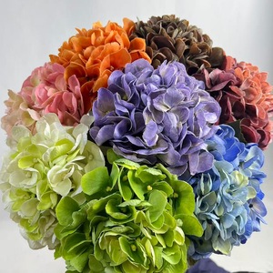 Bouquet di Ortensie in Seta Huang <span class=keywords><strong>Sen</strong></span> Feel, Decorazione Floreale per Casa, Tavola da Pranzo, Matrimoni e Paesaggistica - Product Image 1