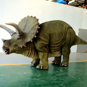 Disfraz de Dinosaurio Triceratops de Tamaño Real para 2 Personas, Estilo <span class=keywords><strong>Jurassic</strong></span> <span class=keywords><strong>World</strong></span>, Realista, con Patas Ocultas, Animatrónico - Product Image 6