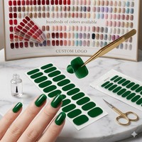 Hema Free Resin 3D Gel Nail Wraps Private Label Brillant Solide Couleurs Salon Professionnel Grade Long Wear Art