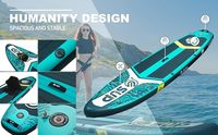 Planche de surf gonflable ESUP Premium de petite taille 11'x33"x6" en PVC Drop Stitch avec pompe et sac - Convient aux débutants - Lacs et rivières