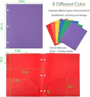 Vente directe d'usine, fournitures de bureau et scolaires, dossiers à 3 trous en PP avec couverture rigide, pour diviseurs de classeurs, logo personnalisé