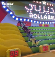 Machine de jeu d'arcade de course de chevaux à billes électriques Tolefun Funfair - Espagnol Japonais 600+ jeux pour une utilisation en intérieur/extérieur