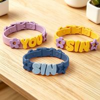 Nouvel Arrivage : Ensemble Collier et Laisse Personnalisable en Silicone Alimentaire pour Animaux de Compagnie, Motif Chat et Chien de Dessin Animé, Réglable, Idéal pour les Voyages en Extérieur