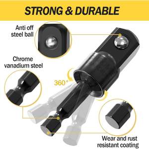 Adaptateur universel Bohui 360 degrés hexagonal vers carré pour outils électriques en acier allié S2 - Product Image 3