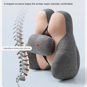 Protection ergonomique de la taille personnalisée vertèbre cervicale soulagement de la <span class=keywords><strong>douleur</strong></span> élastique correcteur assis siège de bureau sédentaire <span class=keywords><strong>coussin</strong></span> <span class=keywords><strong>lombaire</strong></span> - Product Image 2