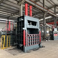 Presse à balles hydraulique verticale pour foin, coton et vêtements