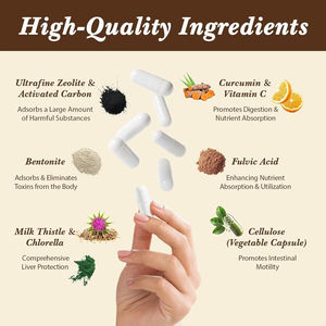 Vente en gros de capsules de pilules de désintoxication zéolite clinoptilolite pour femmes hommes extrait de chardon-Marie - Product Image 3