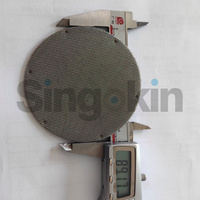Filter baja tahan karat layar jala SUS bulat cakram pemotong 13mm 25mm 50mm 90mm 100mm 120mm dll lubang persegi untuk Filter cairan