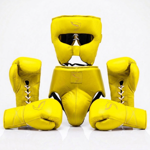 Red Fly Real Leather Professional Boxing Training Sparring Set Custom Name Logo Lace <b>Gloves</b> Hand <b>Grips</b> Breathable Daily - Product Image 3