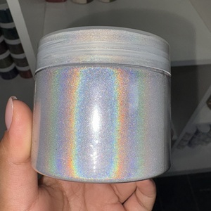 SH 9D Rainbow Holo Cat Eye Magnetic Holographic Nail Gel Polish Acrylic Mirror Iridescence Powder Unicorn Pigment Nail Supplier - Product Image 6