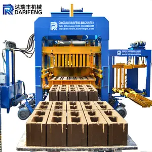 QT8-15 automatic hydraulic cement block moulding machine concrete color paver block machines construction hollow block machinery