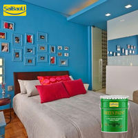 Peinture murale intérieure en émulsion acrylique anti-moisissure de qualité supérieure à base d'eau, peinture au latex de haute qualité fabriquée en Chine