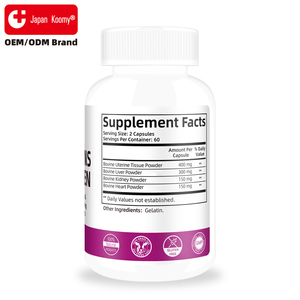 Capsules personnalisées d'organes de bœuf pour soutenir l'énergie et la vitalité générale des femmes, 120 capsules, complément alimentaire à base d'organes de bœuf - Product Image 2