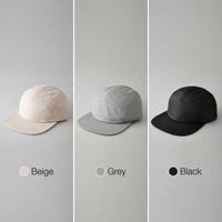 Gorra de Malla de 5 Paneles de Nailon, Ligera, Flexible, con Visera Suave, Correa Elástica, para Correr, Impermeable, de Secado Rápido, para Protección Solar, para Actividades al Aire Libre