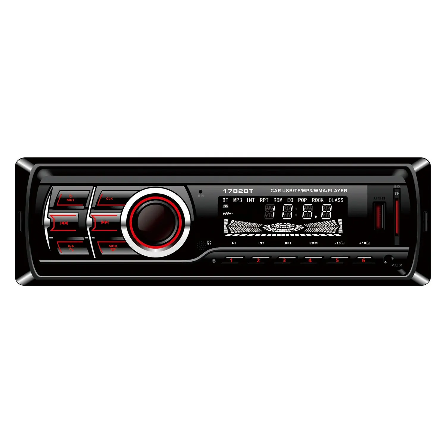 1 דין אלחוטי רכב סטריאו MP3 נגן 1din Autoradio ראש יחידה CD VCD DVD AUX USB FM רדיו אוטומטי אודיו רכב נגן