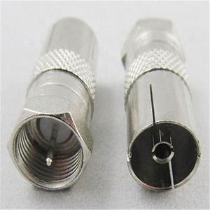 Adaptateur de connecteur d'<span class=keywords><strong>antenne</strong></span> <span class=keywords><strong>TV</strong></span> CCTV F prise mâle vers <span class=keywords><strong>TV</strong></span> PAL prise <span class=keywords><strong>femelle</strong></span> avec bonne qualité - Product Image 1