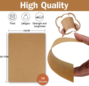 Bán buôn trống A4 200gsm Thẻ Chứng Khoán Nâu máy in Kraft tờ giấy cho hàng thủ công DIY thẻ - Product Image 6