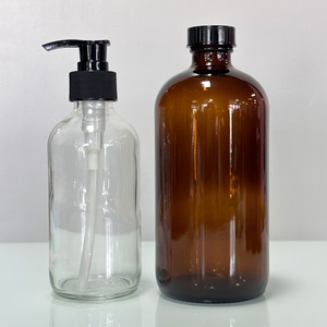 2/4 oz 8oz clear 500 ml boston Bottle with Metal Cap Top Diffuser 60 Amber 16oz 250ml 4oz Glass Spray Bottles 500ml with Spray - Product Image 6