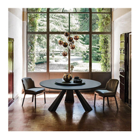Nouveau design moderne, cuisine d'hôtel simple, table à manger en bois massif 10 places