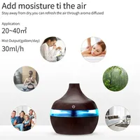 300ML 7 Couleurs LED Lumières Diffuseur d'huiles essentielles USB Humidificateur d'air domestique