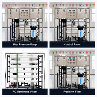 Système de dessalement d'eau de mer par osmose inverse 3T/H, station de traitement d'eau 3000L/H, 5kW, acier inoxydable 201, prêt pour l'exploitation offshore, 220V