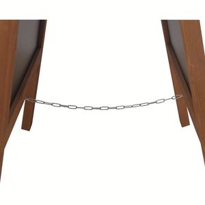 Letrero de madera personalizado con marco en A, de doble cara, 20x40 pulgadas, autoportante, marrón, tipo sándwich, para acera, para publicidad - Product Image 4