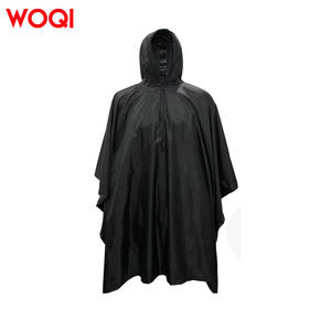 Poncho Impermeable con Capucha Woqi, Negro, Universal para Adultos, para Campamento, Senderismo y Actividades al Aire Libre, Poncho Individual - Product Image 4