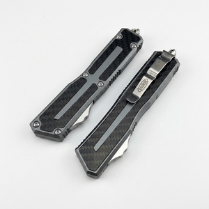 Cuchillo de Camping Micro Tech Beetle Edición Aluminio, Herramienta EDC de Bolsillo de Alta Calidad, Acero Inoxidable, Mango de Aluminio OEM - Product Image 3
