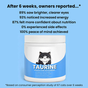Poudre de Taurine pour chats – Soutien essentiel des acides aminés pour la santé immunitaire, cardiaque et visuelle – Tous âges, toutes races – Supplément vétérinaire approuvé pour animaux de compagnie - Product Image 4