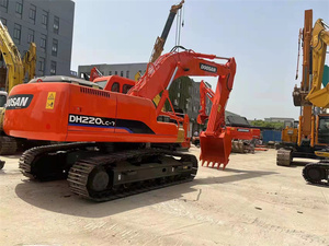 Excavatrice sur chenilles Doosan DH220LC-7 d'occasion, 21,4 tonnes, fabriquée en Corée, moteur DB58TI d'origine, système hydraulique stable pour travaux de terrassement - Product Image 3