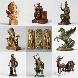 Statue en résine Fabricant sur mesure OEM Europe Figurine Viking Romain <span class=keywords><strong>Mythologie</strong></span> Grecque Ancienne Guerrier Blindé Polyrésine Artisanat en résine - Product Image 5