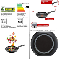 Revêtement céramique en aluminium anti-adhésif, wok et poêle à frire avec couvercle en verre renforcé, matière granit, amovible, 1 pièce