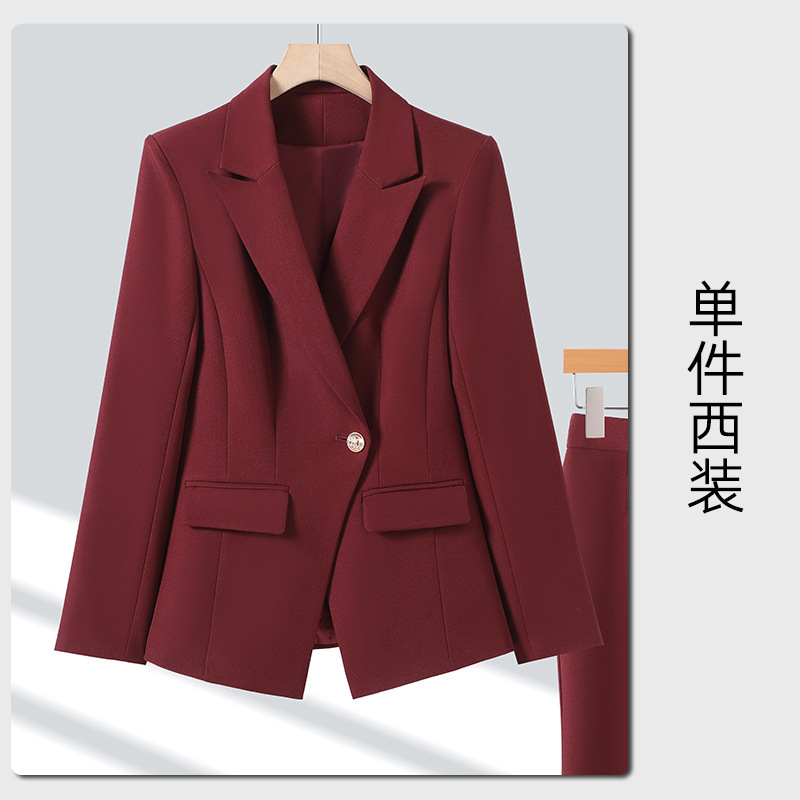 Red single-piece suit