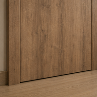Porte enveloppée avec divers styles de grain de bois simulé, résistante à l'humidité, facile d'entretien, adaptée à différents scénarios de décoration
