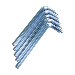 Juego de llaves hexagonales tipo L, métricas, galvanizadas, de 7 puntas, de doble propósito, llave cruzada de lado corto - Product Image 3