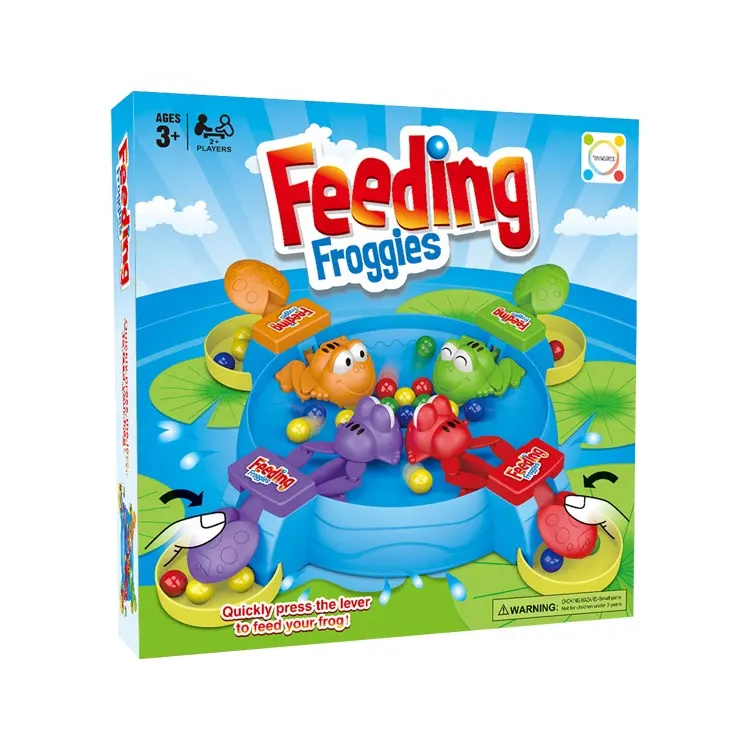 الالعاب الذكية مضحك الأسرة لعبة تغذية Froggies 2-4 لاعبين مجلس لعبة