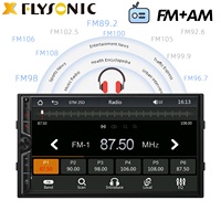 Flysonic nouveau Design Double Din 7 pouces multimédia universel mirrorlink voiture stéréo lecteur MP5 voiture lecteur DVD