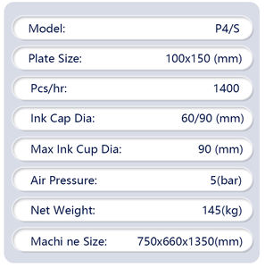 4 Color Shuttle <strong>Pad</strong> <strong>Printing</strong> Machine Semi-Automatic Tampografia Ink Cup Printer Gravure <strong>Plate</strong> New Condition Featuring Engine - Product Image 6