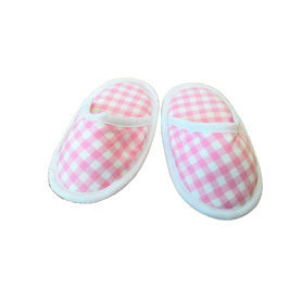 Pantofole per Bambini a Quadretti Rosa - Product Image 1