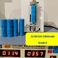 Batterie cylindrique lithium-ion haute capacité 53G 5000mAh 21700 pour vélos électriques 10A 3C 4.2V 50E/50G/50S - Stock UE Livraison rapide