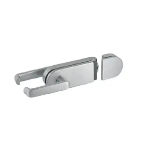 Vòng g012cd đôi không khung nhôm Tempered Glass Door Lock với xử lý và tấn công hộp