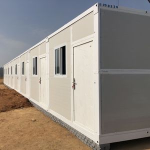 Petite maison pliable préfabriquée à 2 étages à prix abordable mini maison de luxe prête à l'emploi modulaire avec chambre à coucher maison préfabriquée villa - Product Image 1