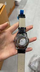 Montre automatique pour homme avec <span class=keywords><strong>cadran</strong></span> diamanté ciel étoilé, lumineuse, étanche, bracelet en cuir de vache - Product Image 3