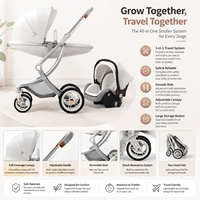 Poussette de conception de coquille d'oeuf bionique de nouvelle arrivée en gros d'usine poids léger Kinderwagen 3 en 1 chariot de bébé
